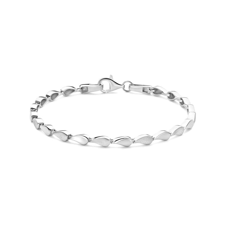 Gerhodineerd 925 zilveren schakel armband