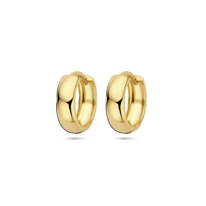 9k Geelgouden klapoorringen 13 mm