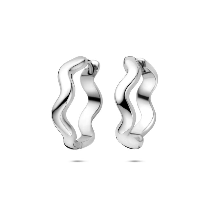 Gerhodineerd zilveren klapoorringen – 20 mm