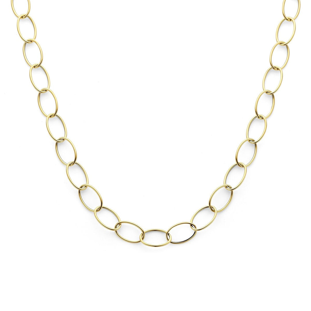 14k Geelgouden anker collier dames
