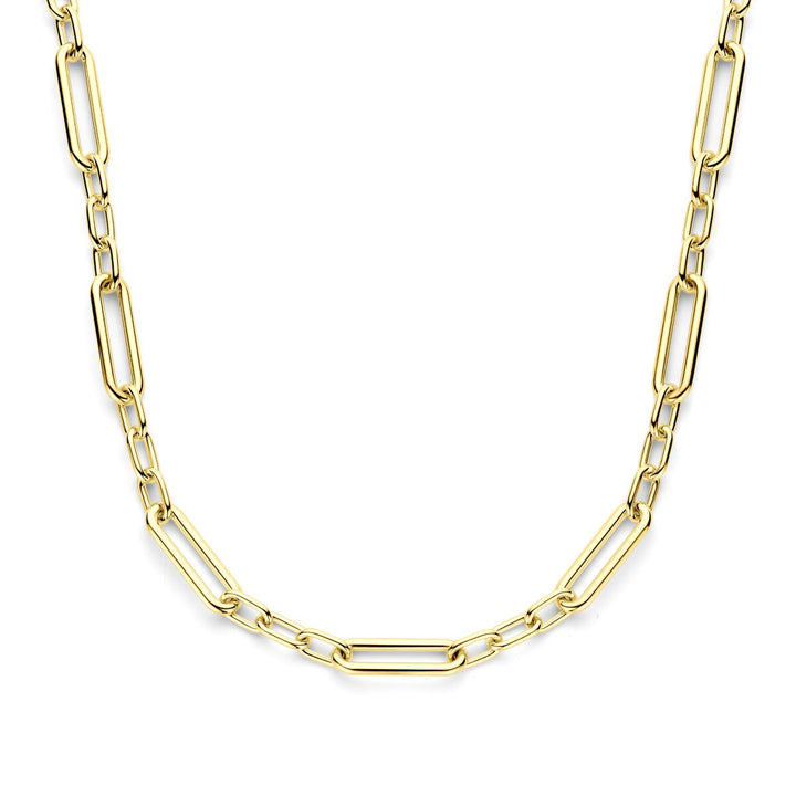 Gouden anker collier dames – 14k met karabijnsluiting 11 mm 43 + 3 cm
