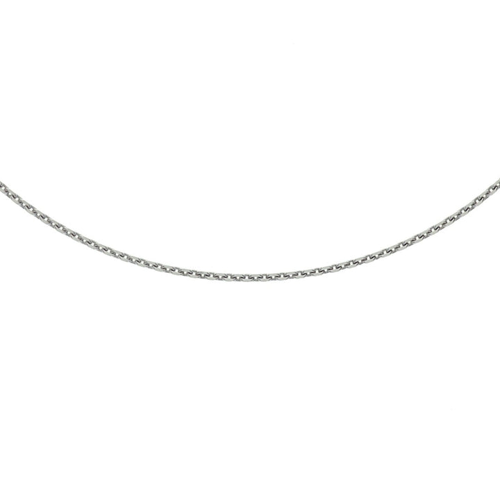 necklace anchor diamond-plated 1.1 mm 41 + 4 cm silver rhodium-plated