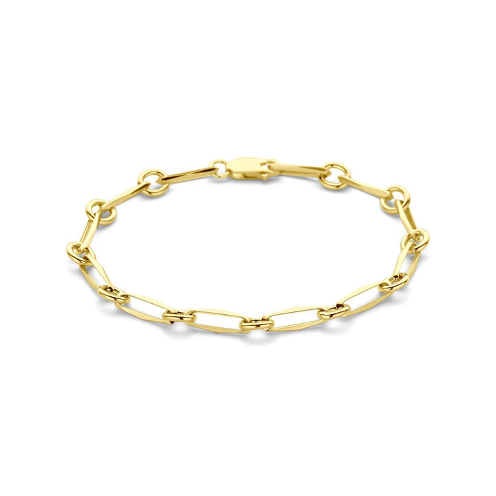 14k Geelgouden Closed Forever armband 5.0mm