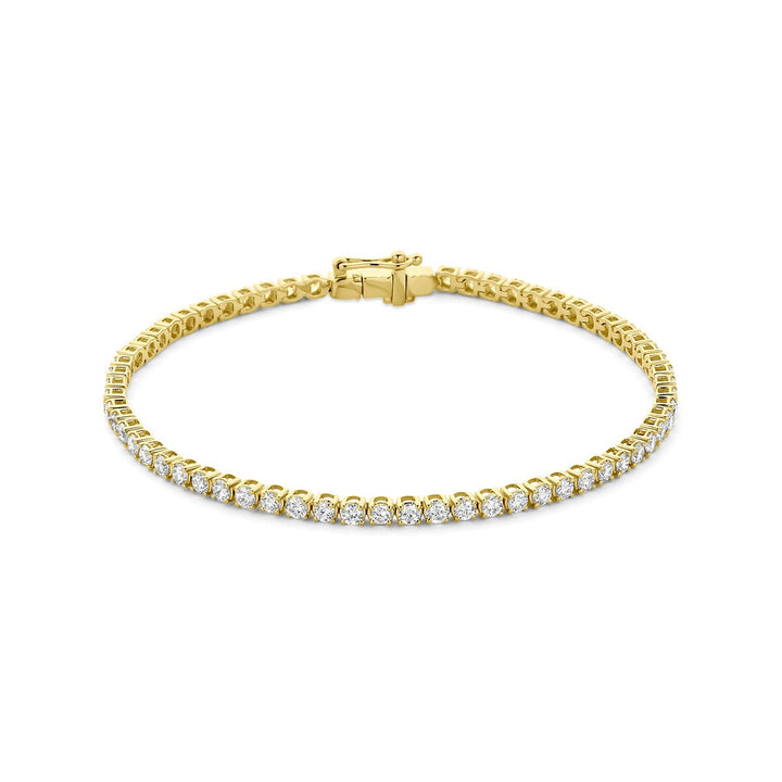 14k Gouden tennis armband met lab grown diamant