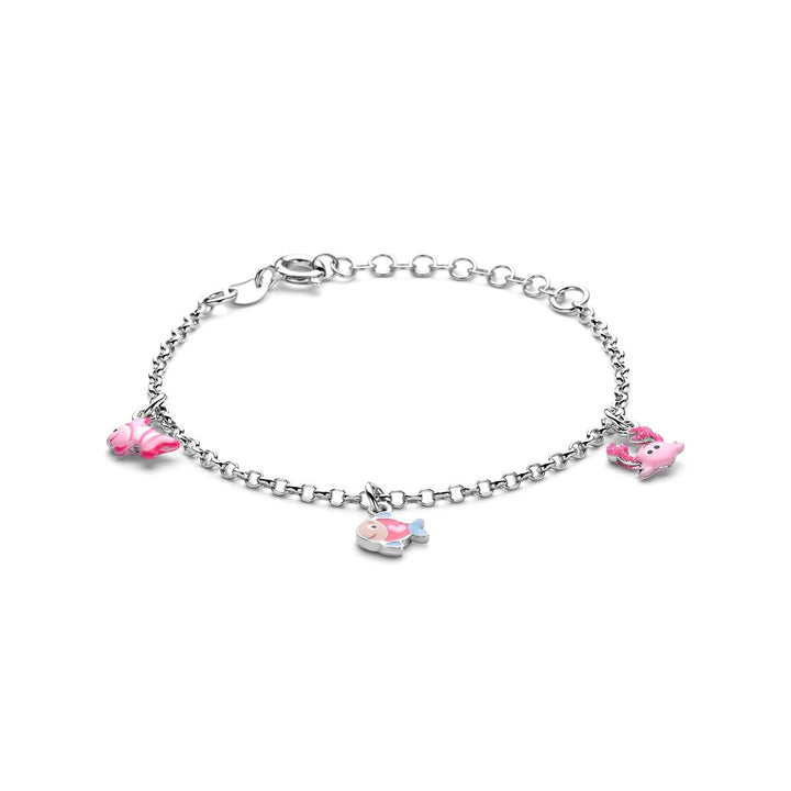 Zilveren kinderarmband met zeedieren – gerhodineerd 925 zilver