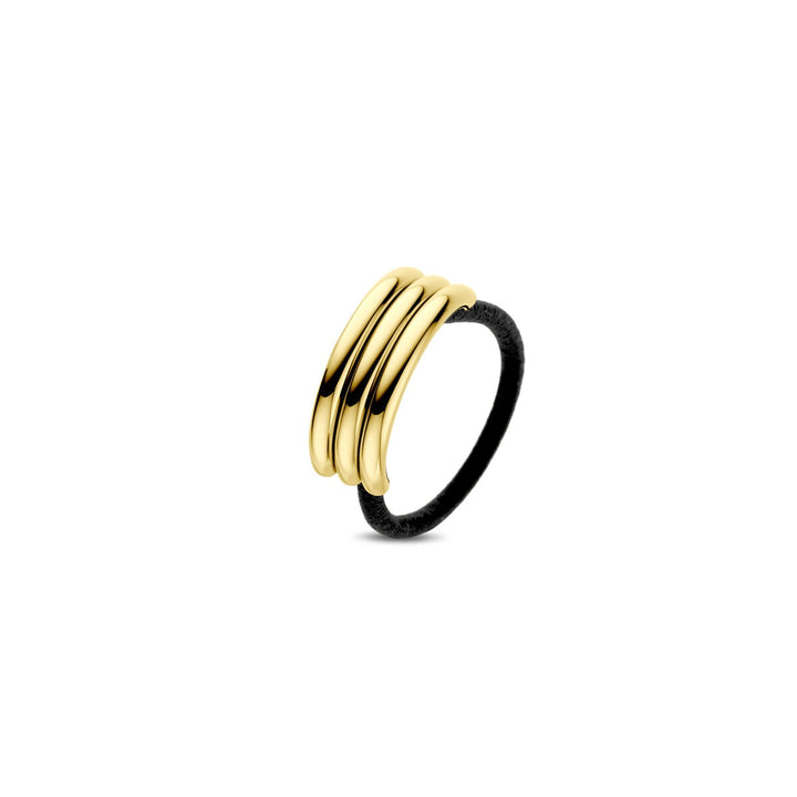 Stalen hair cuff goudkleurig – met ion plating, 12x34 mm