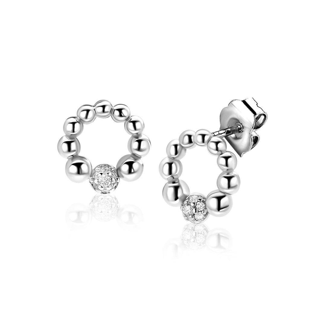 Zinzi Oorbellen Zilver ZIO2817