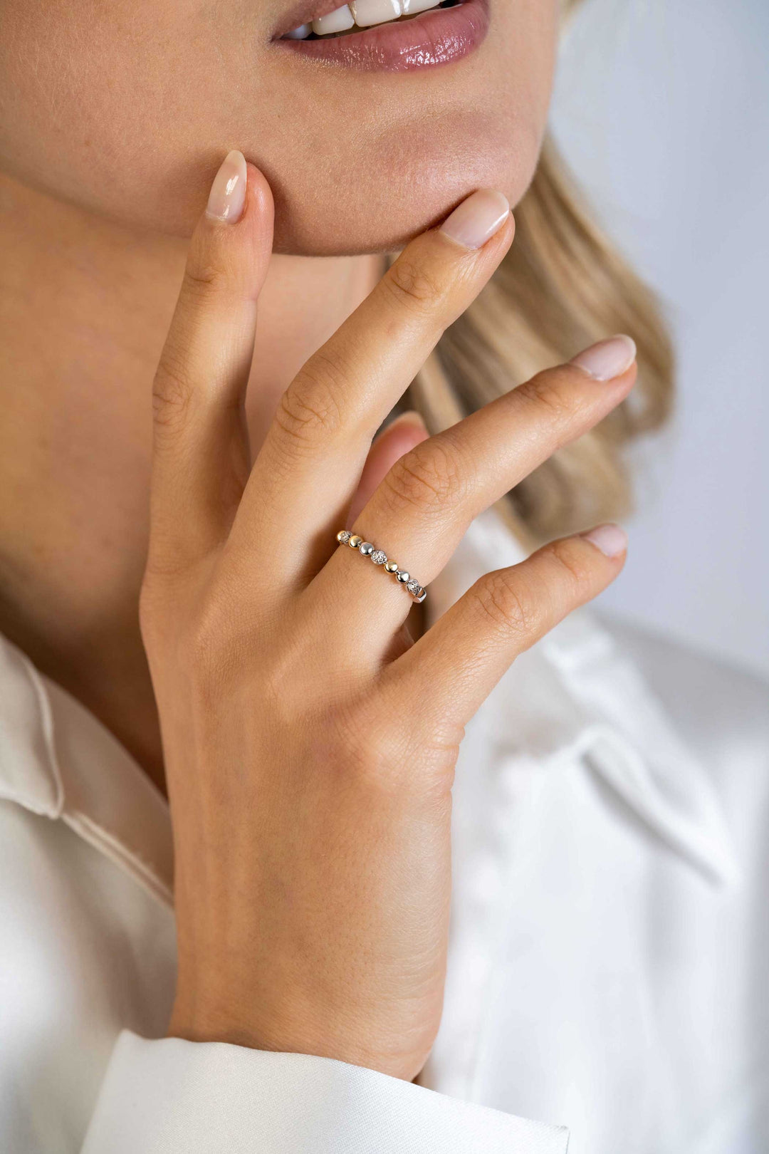 Zinzi Ring Zilver verguld ZIR2393