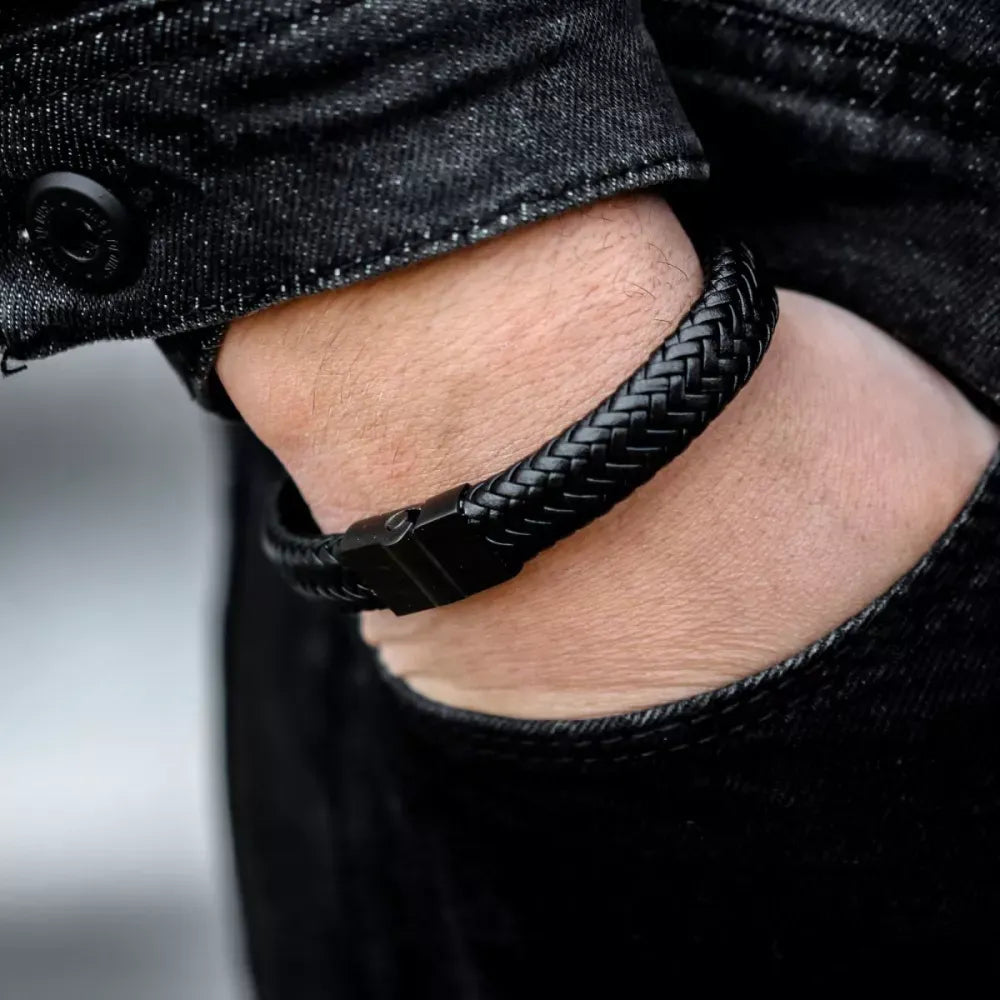 Full Metal Herringbone Black Black