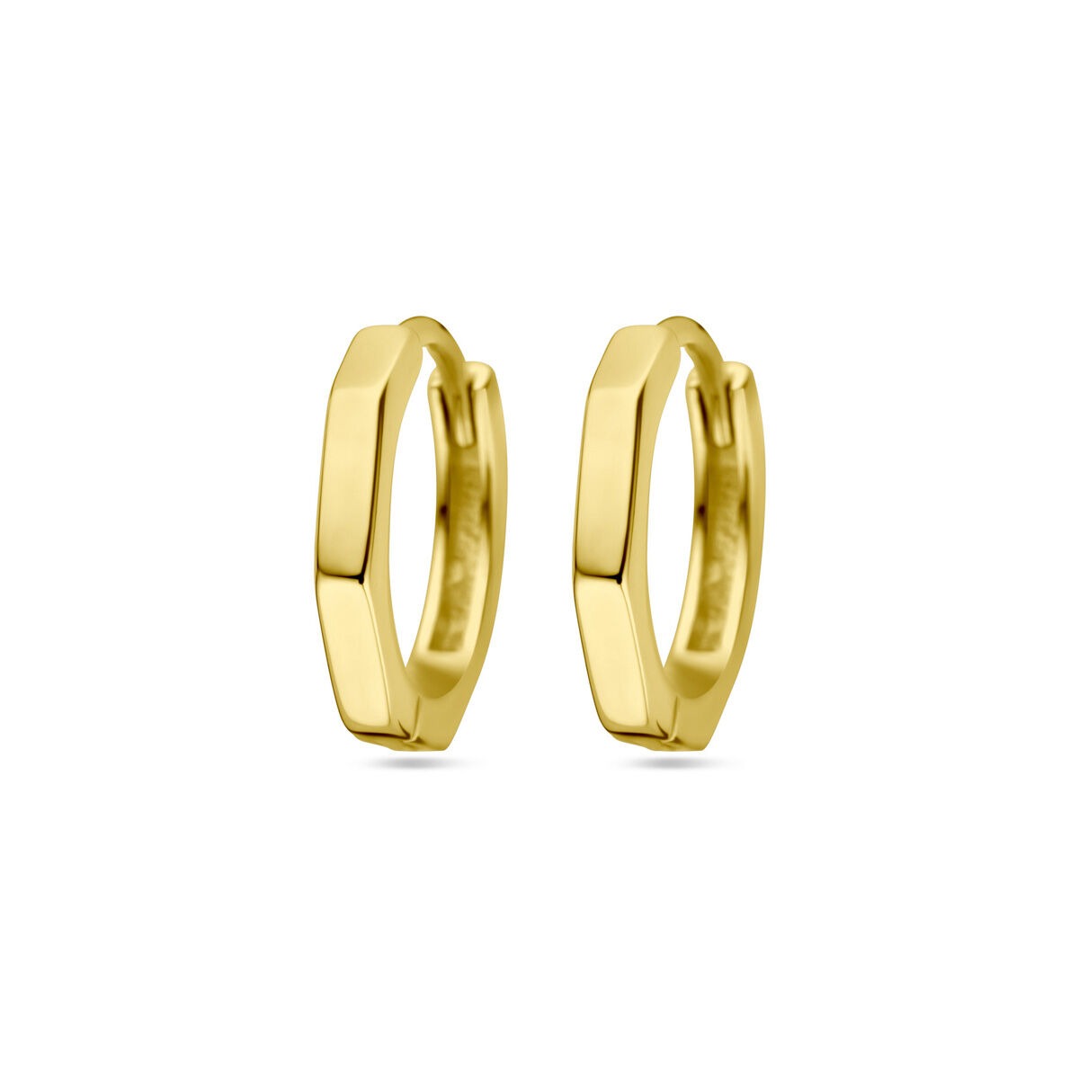 Verguld Zilveren Klapoorringen – 12x2 mm