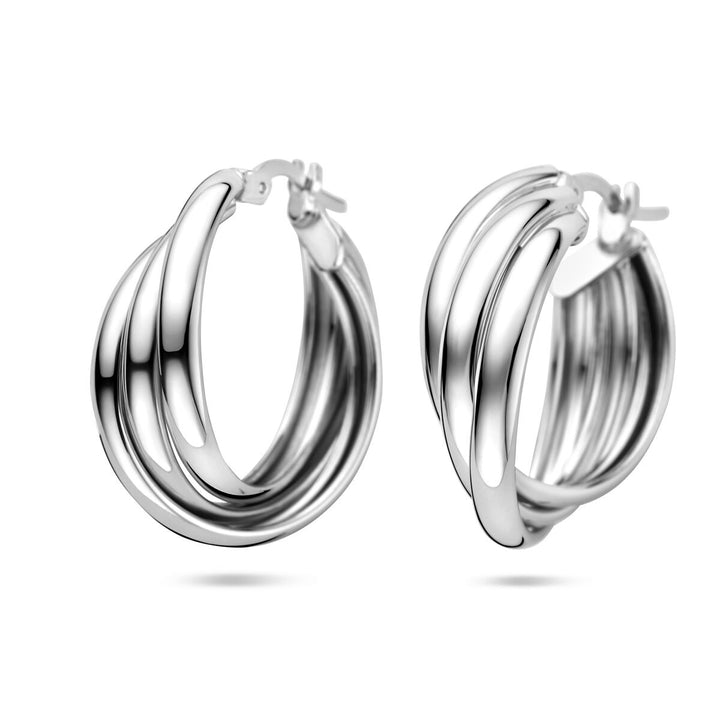 Zilveren oorringen gerhodineerd 925 – Dames Oorbellen