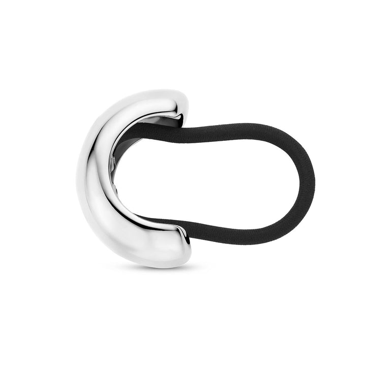 Stalen hair cuff – strak zilverkleurig design