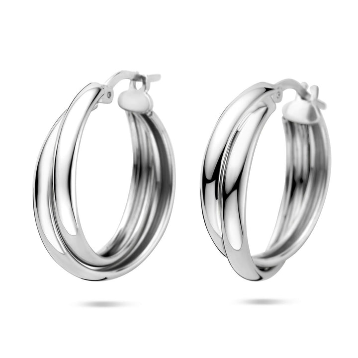 Zilveren oorringen gerhodineerd 925 – Dames Oorbellen