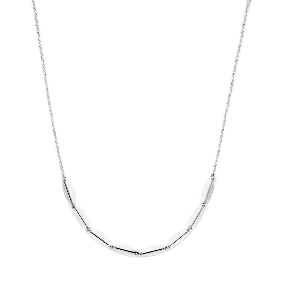 Gerhodineerd 925 zilveren dames collier