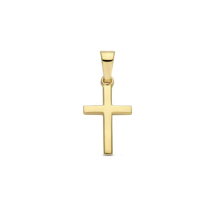 14k geelgouden kruis hanger – klassiek symbool in verfijnd formaat