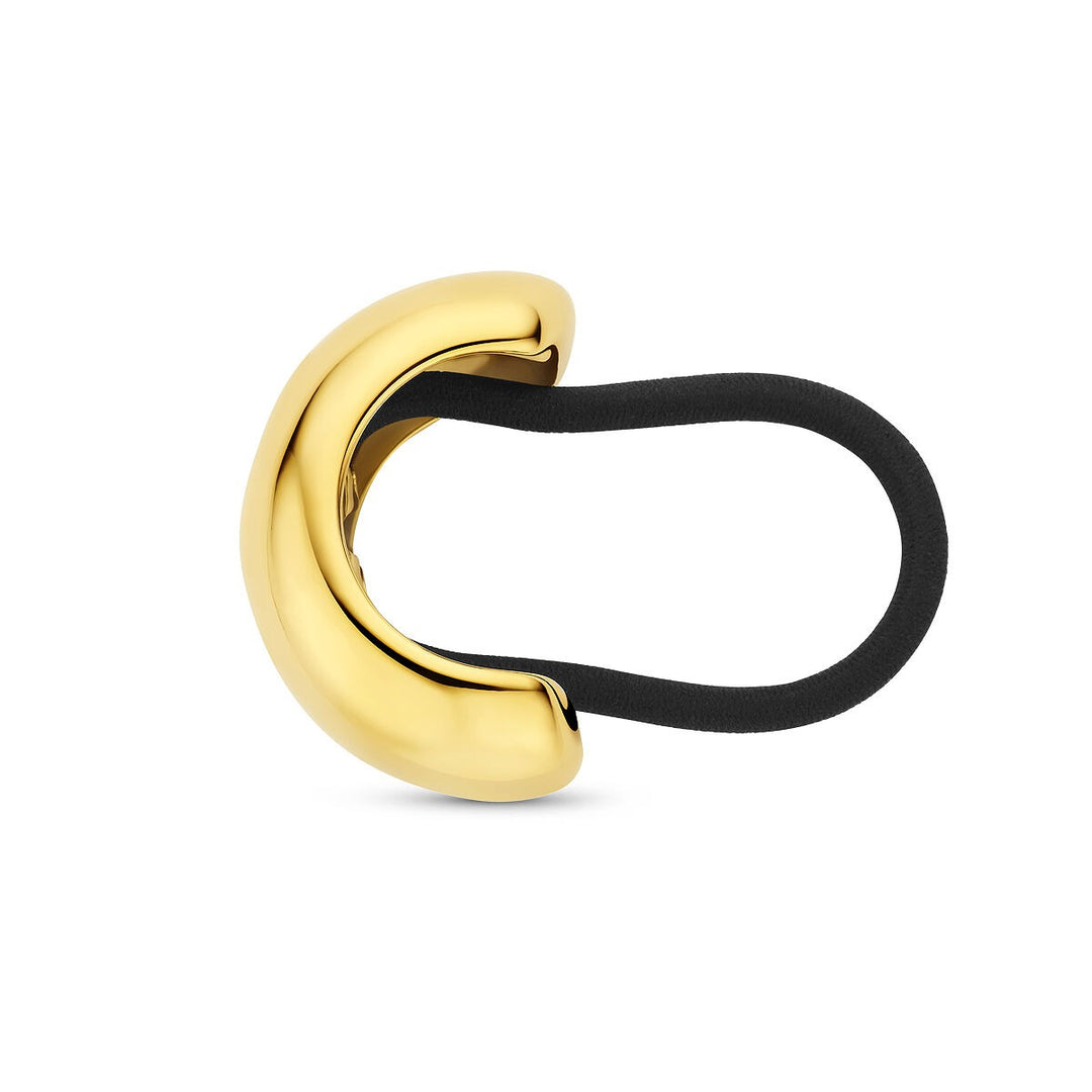 Stalen hair cuff met gele ion plating – modern statement accessoire
