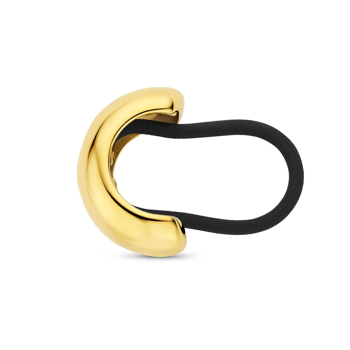 Stalen hair cuff met gele ion plating – modern statement accessoire