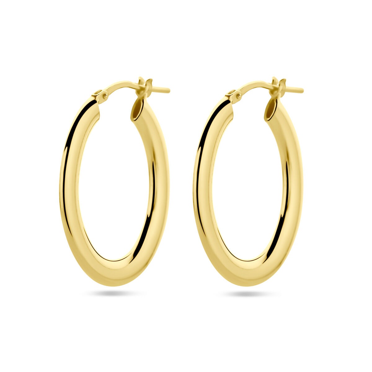Verguld Zilveren Oorringen – 29x4 mm