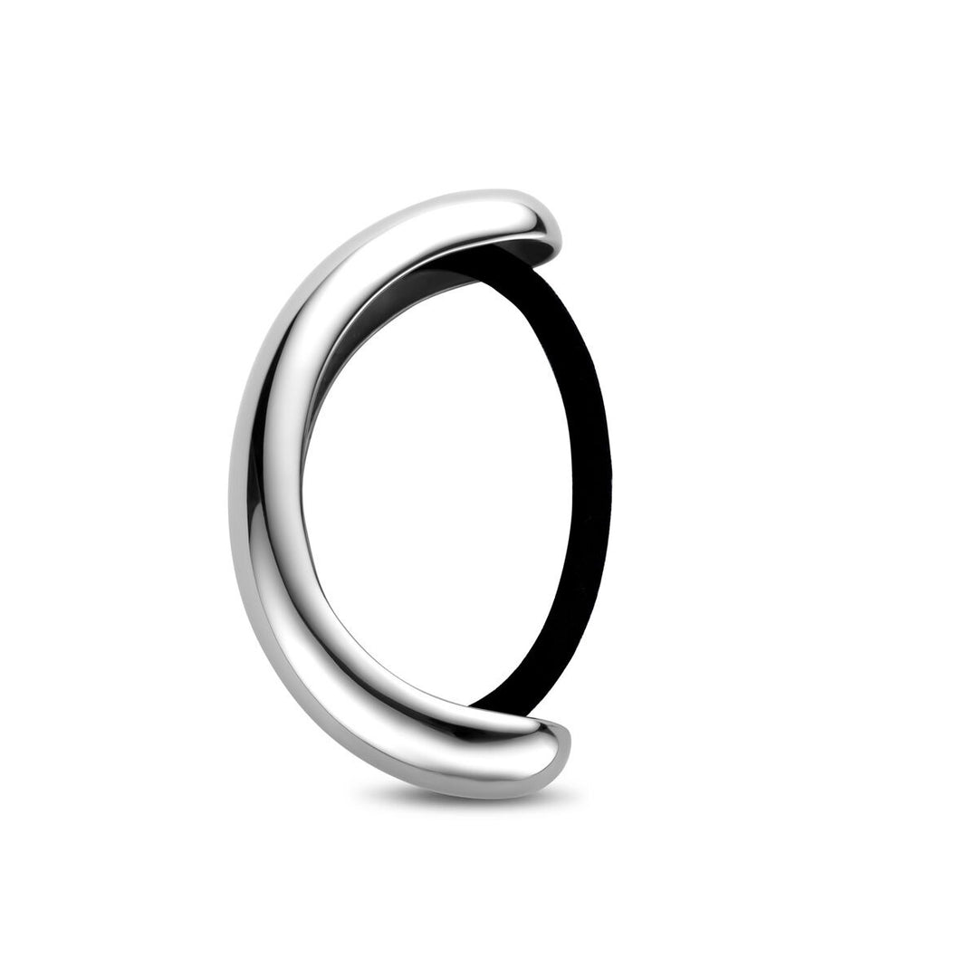 Stalen hair cuff zilverkleurig – 19x76 mm