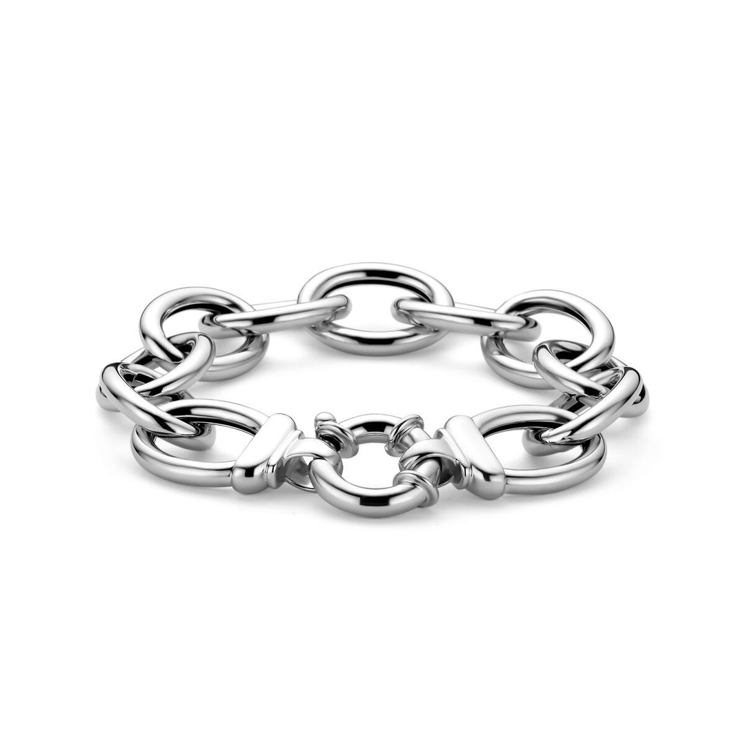925 Gerhodineerd Zilveren Armband met Anker Schakel