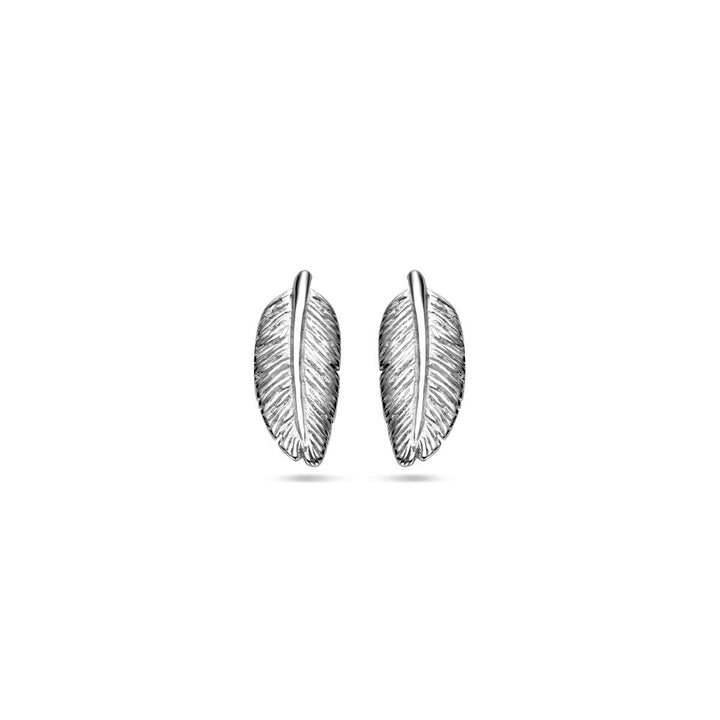 ear studs spring silver rhodium plated