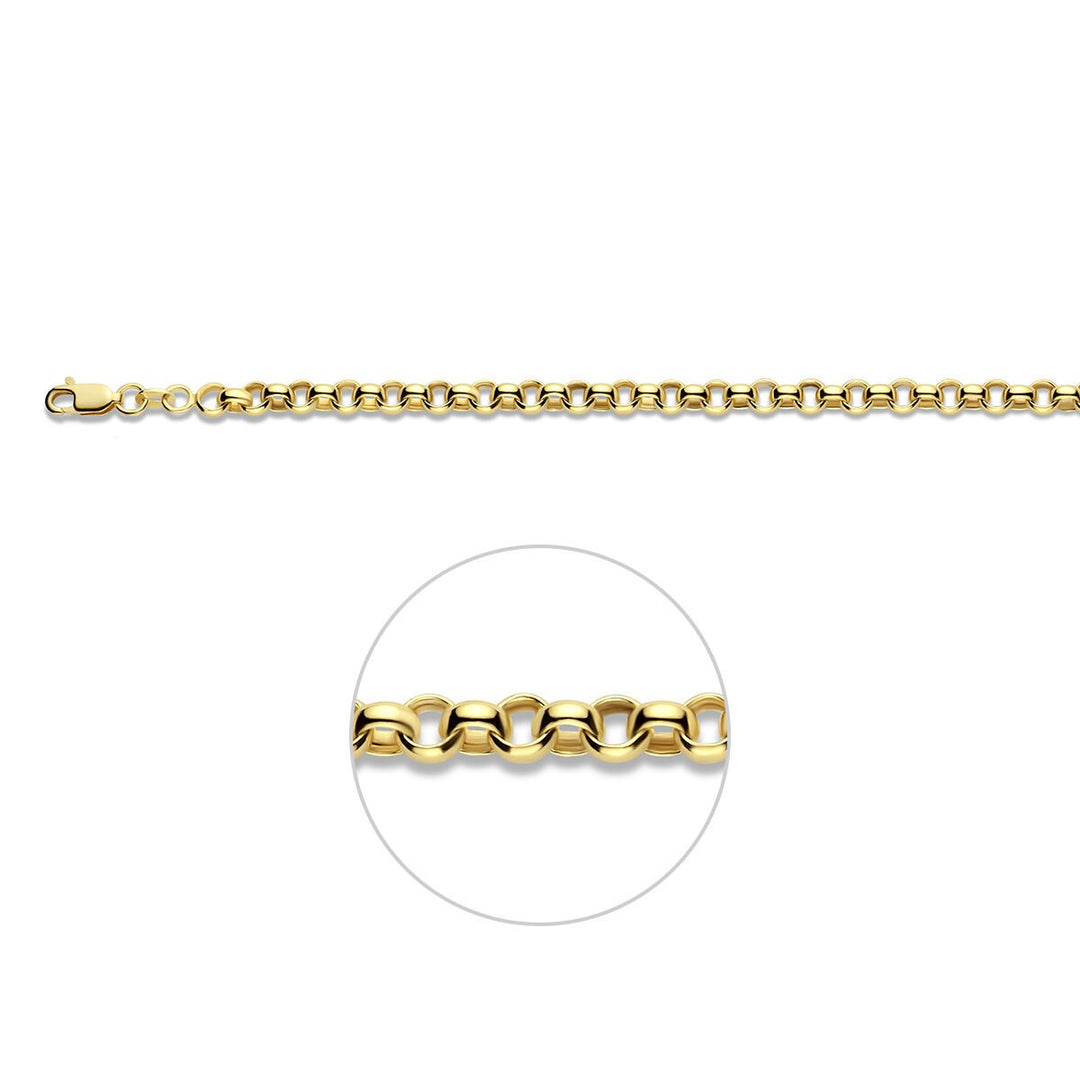 14k Geelgouden jasseron armband