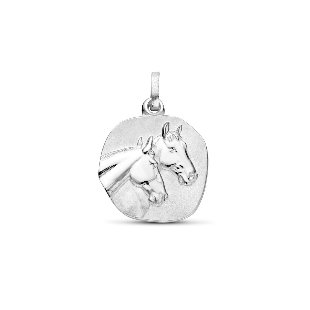Zilveren hanger met poli/mat afwerking – gerhodineerd 925 zilver