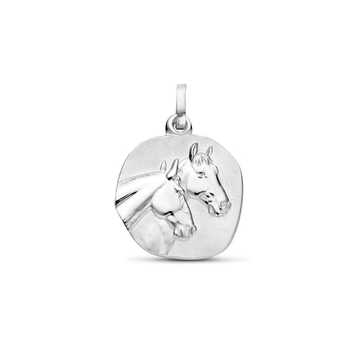 Zilveren hanger met poli/mat afwerking – gerhodineerd 925 zilver