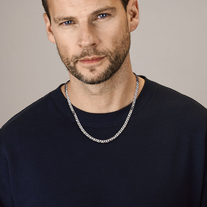 Zilveren heren ketting – Gerhodineerd gourmette collier 5,2 mm