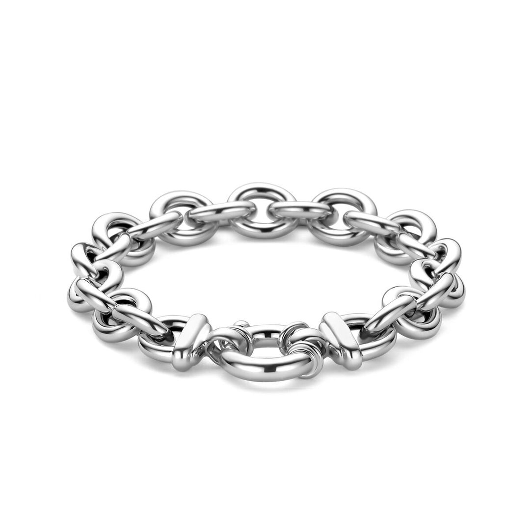925 Gerhodineerd Zilveren Armband met Anker Schakel