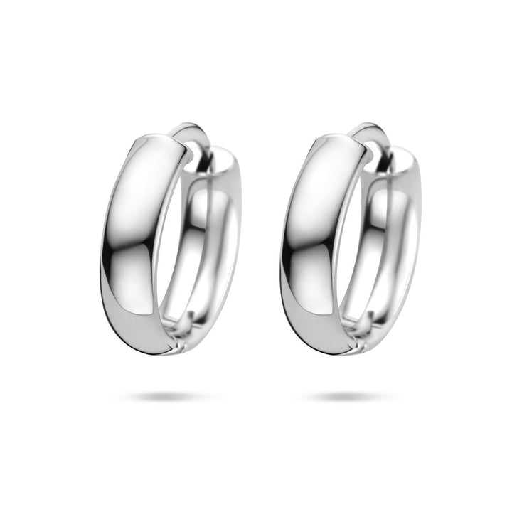 Zilveren oorringen gerhodineerd – 5 mm buisdikte