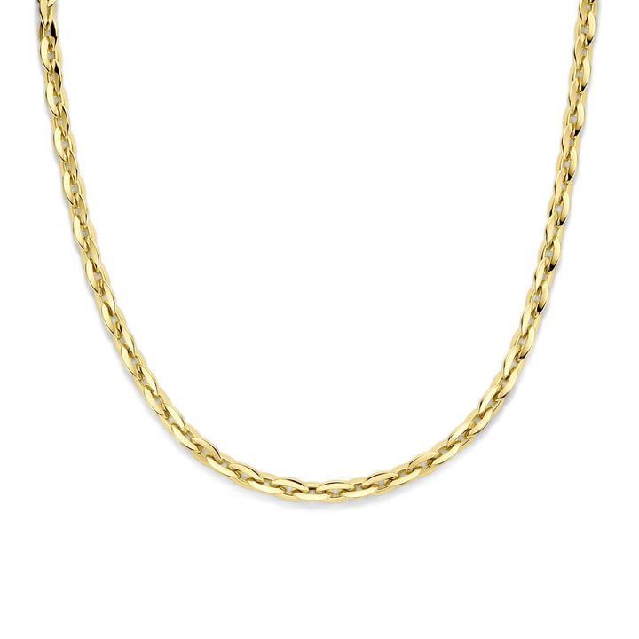 14k Geelgouden anker schakel collier dames