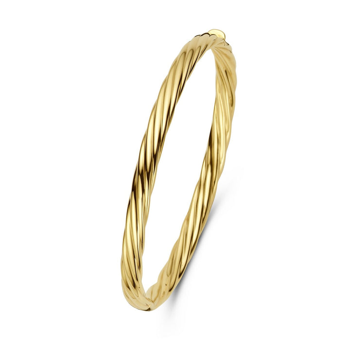Gouden dames bangle – 14k met scharniersluiting