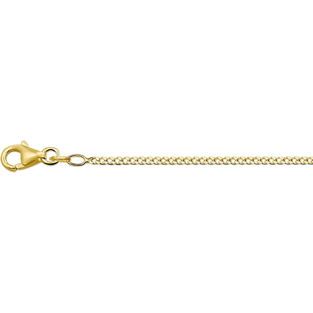14k geelgouden gourmette schakelketting unisex