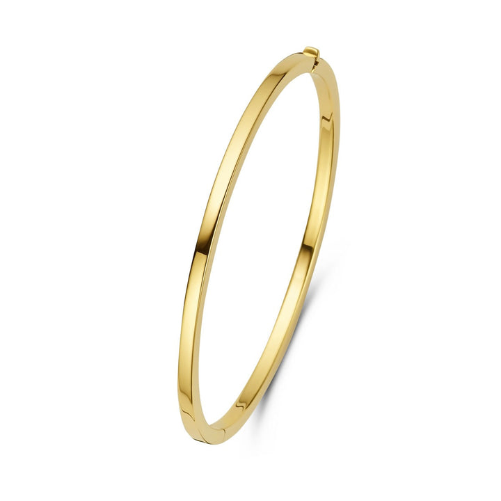 Gouden dames bangle – 14k met scharniersluiting