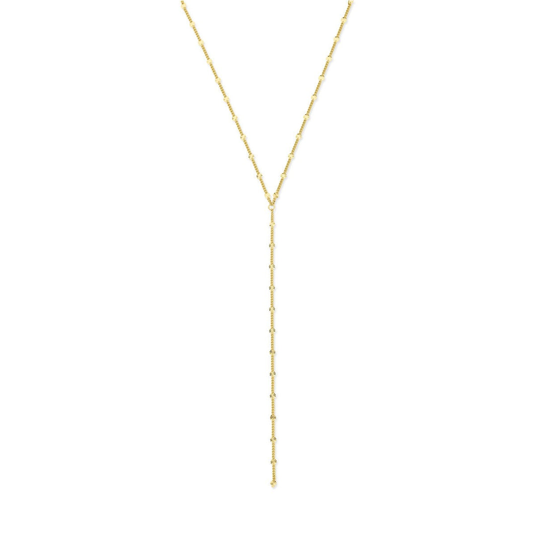 Verguld 925 zilveren y-ketting