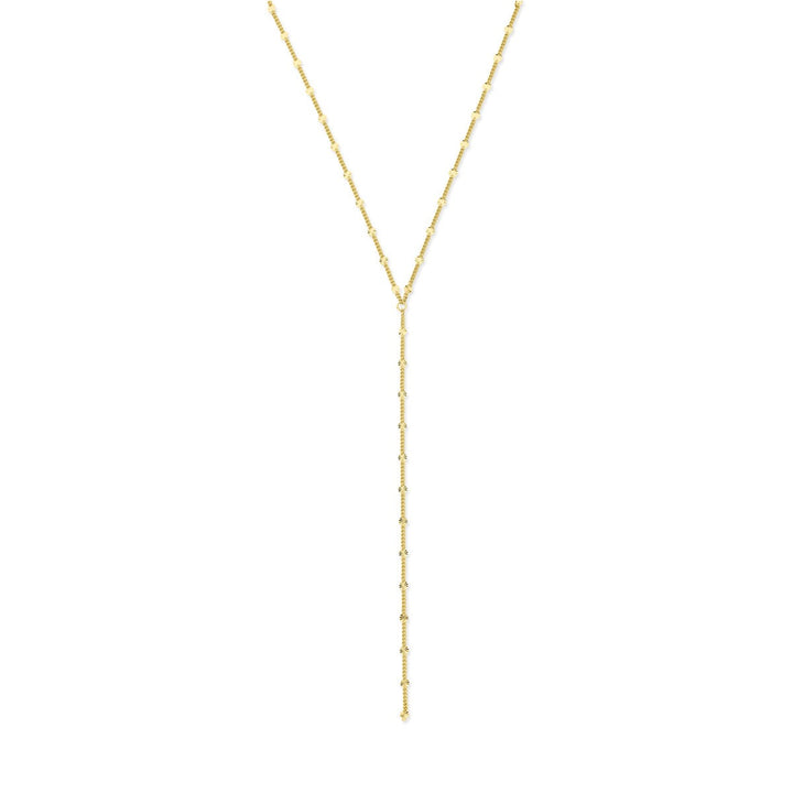 Verguld 925 zilveren y-ketting