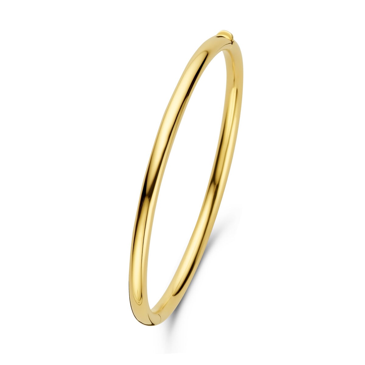 Gouden dames armband – 14k bangle met scharniersluiting