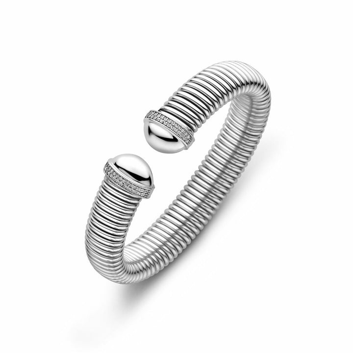 Zilveren dames armband – gerhodineerde spang armband