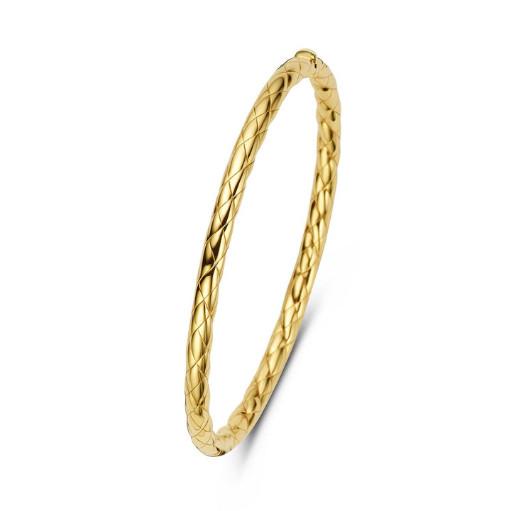 Gouden dames bangle – 14k met scharniersluiting