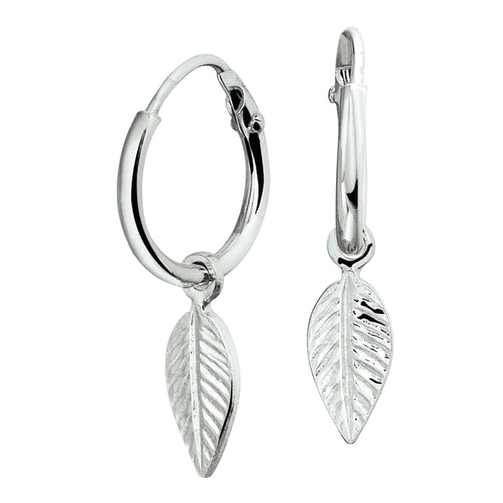 earrings spring silver rhodium plated