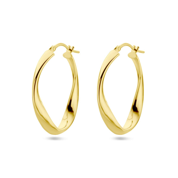 Verguld Zilveren Oorringen – 31x4 mm