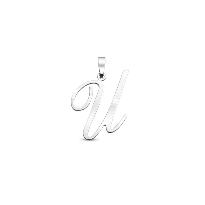 Gerhodineerd zilveren letterhanger