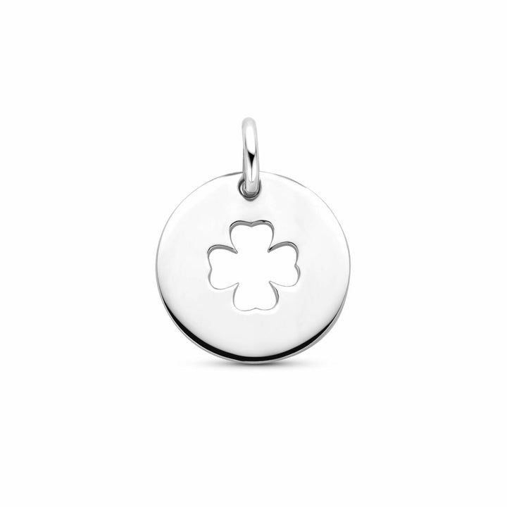 925 Gerhodineerd Zilveren Graveerhanger Rond