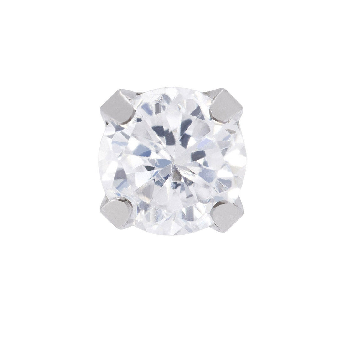 Inverness chirurgisch stalen schietknopjes met zirkonia 3 mm