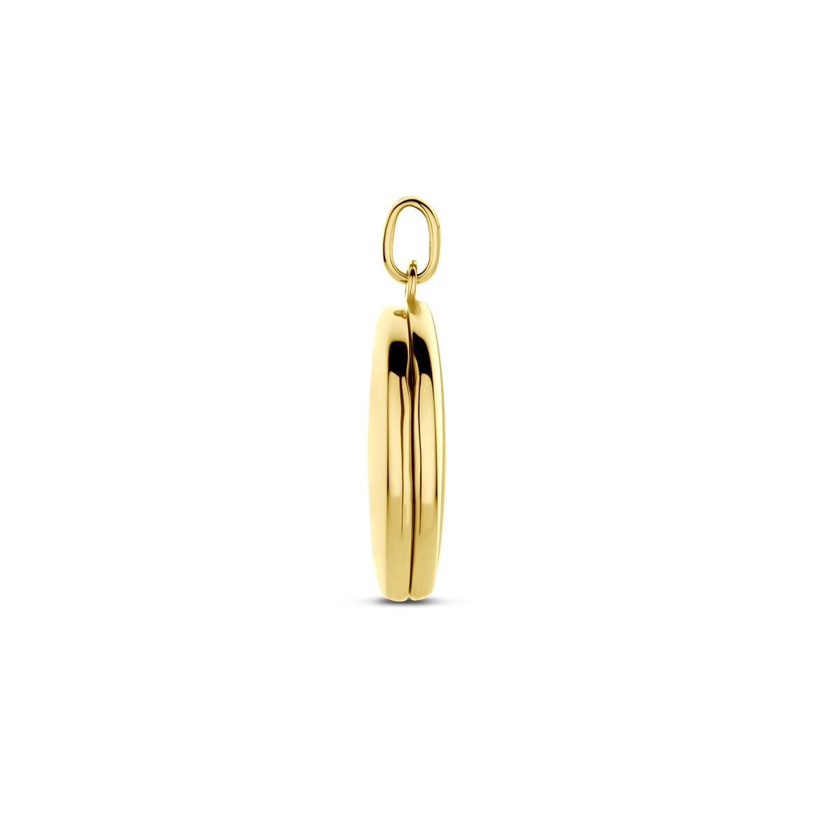 Gouden medaillon dames – 14k geelgoud, ovaal design