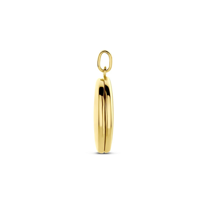 Gouden medaillon dames – 14k geelgoud, ovaal design