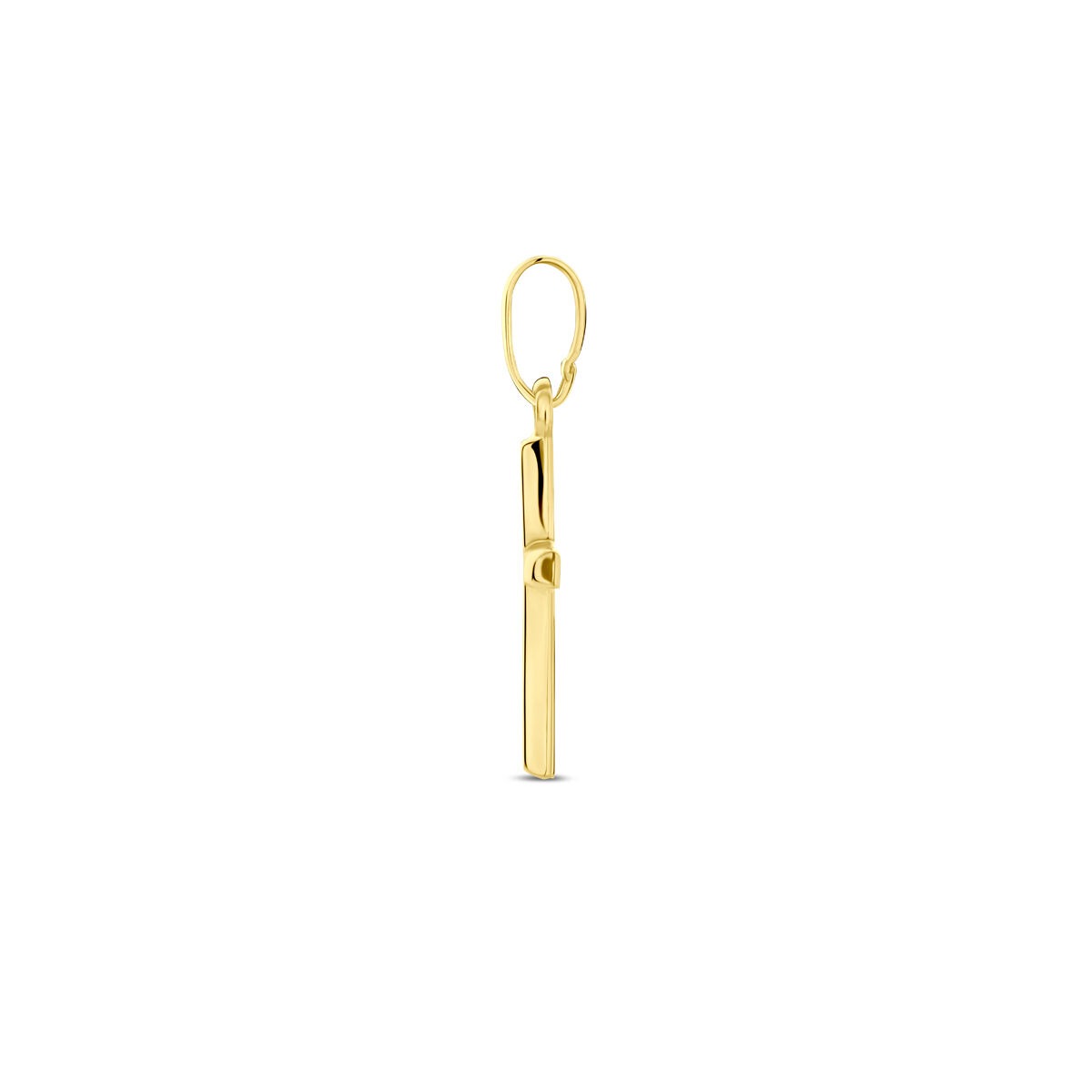 9k Geelgouden kruis hanger