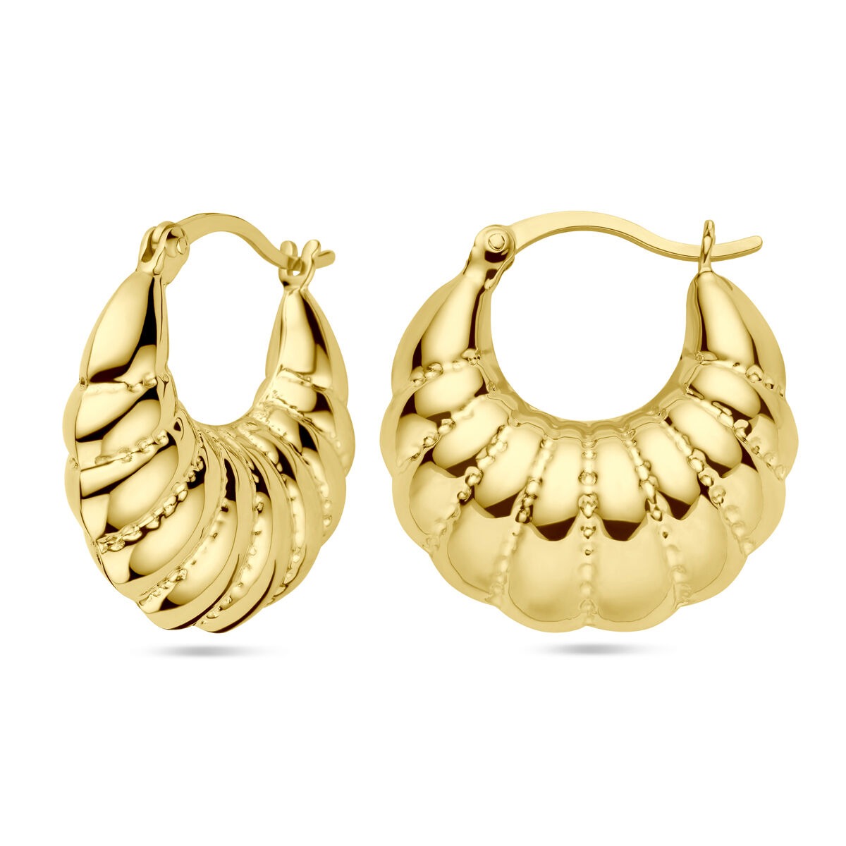 earrings 1 micron silver gold plated (yellow)