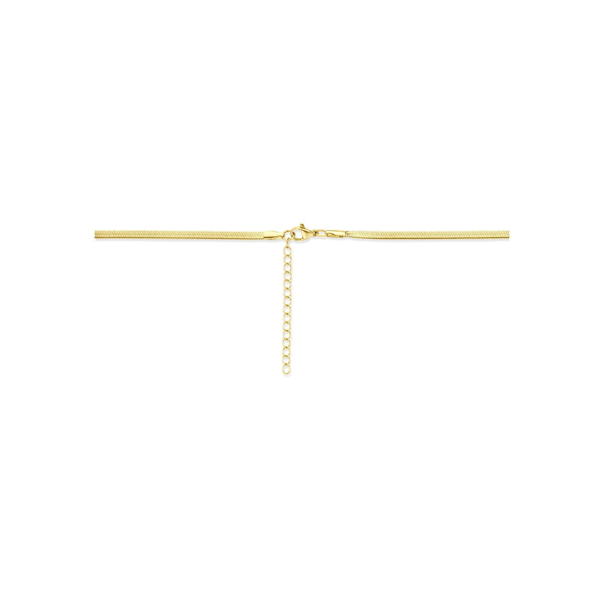 Goudkleurig stalen omega collier 3mm – 40-45cm